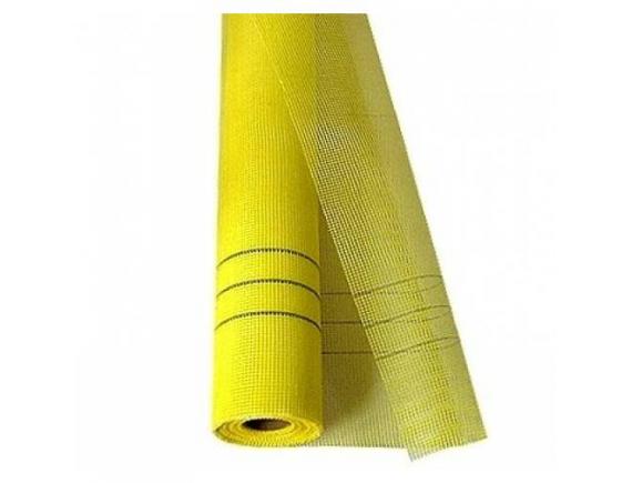Сетка Фасадная Желтый, Размер ячейки: 5 *5 мм, 145гр/м.кв., 1х25м (X-Glass)