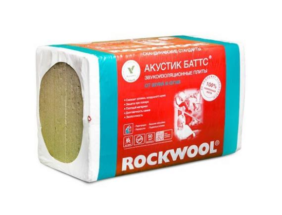Базальтовая вата Rockwool / Роквул Акустик Баттс 1000х600х50 мм 10 штук в упаковке